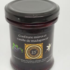 confiture mûre vanille
